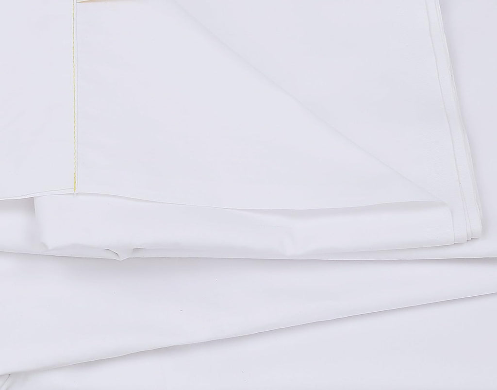 Pack of 6 Twin White Fitted Sheets Polycotton T200 S63523