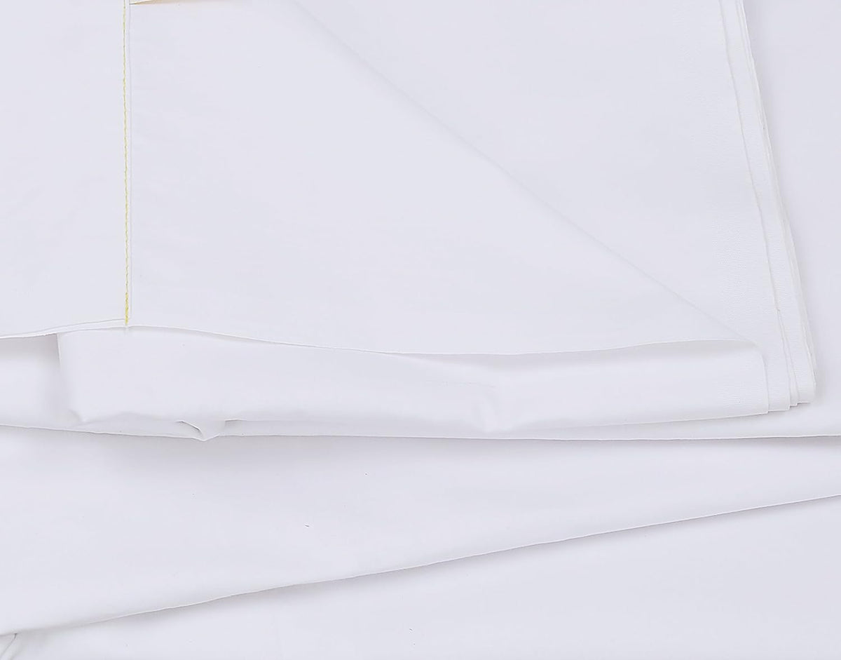 Pack of 6 Twin White Fitted Sheets Polycotton T200 S63523