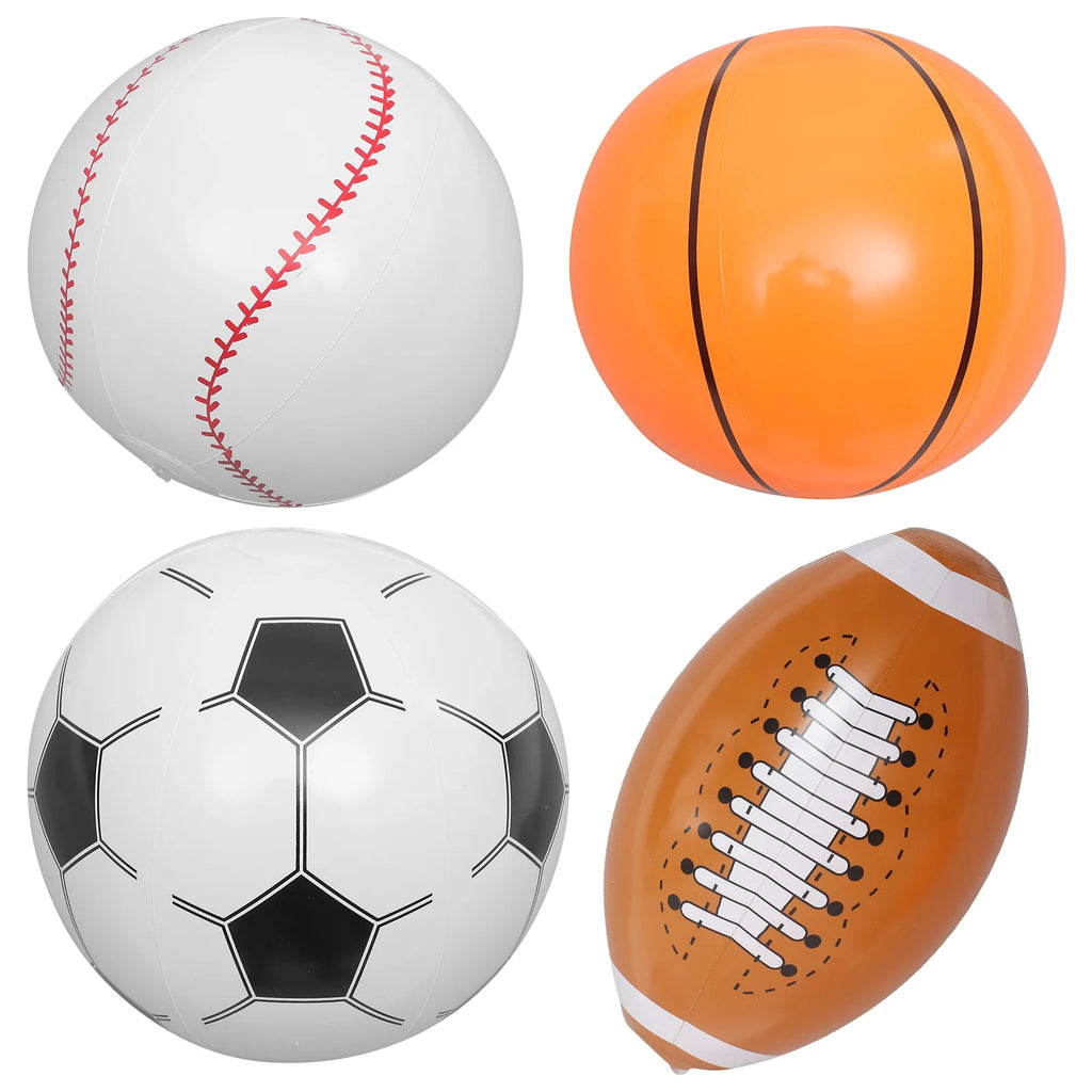 Inflatable Beach Ball Set of 4 Y58517