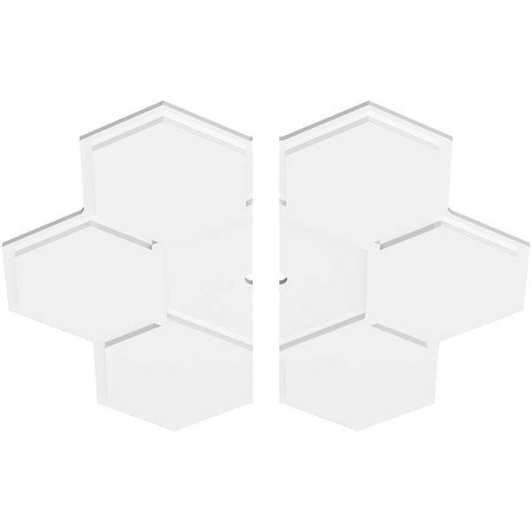 32 inchod x 1 inchid x 11 inchc x 1 inchp PVC Ceiling Medallion, Two Piece E89349