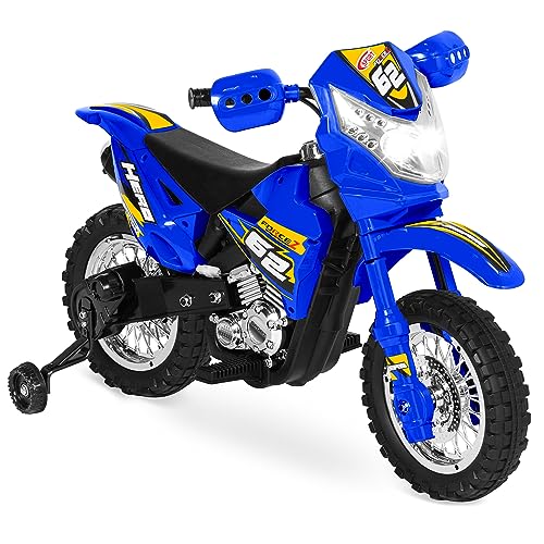 6V Kids Ride On Motorcycle with Training Wheels Black Q510605