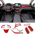 Blue 10Pcs Car Interiors Instrument Panel Center Console Moulding Trim Air Outlet Cover Wheel Accessories G466785
