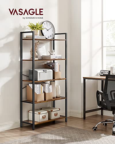 6-Tier Bookshelf with Steel Frame P8424