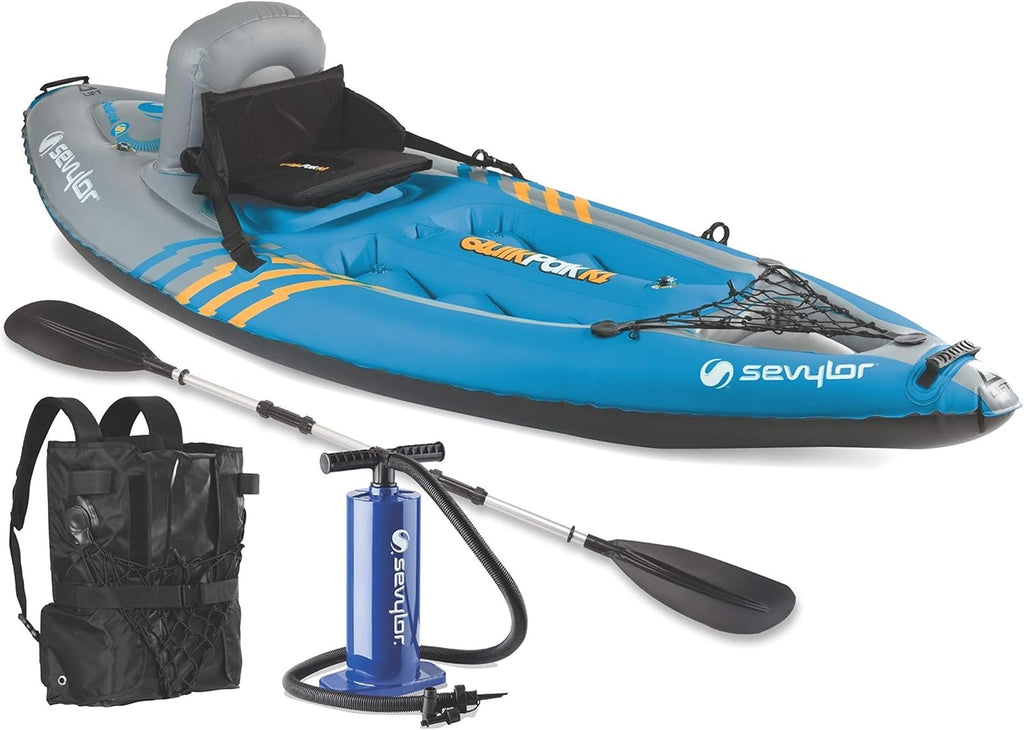 1-Person Inflatable Kayak with Hand Pump & Paddle F732065
