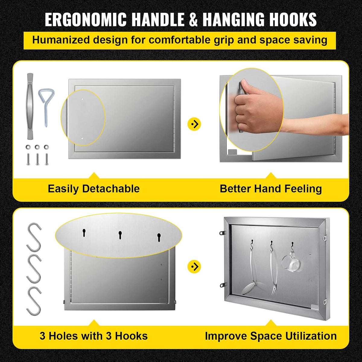 Stainless Steel BBQ Access Door 20W x 14H Inch G412009