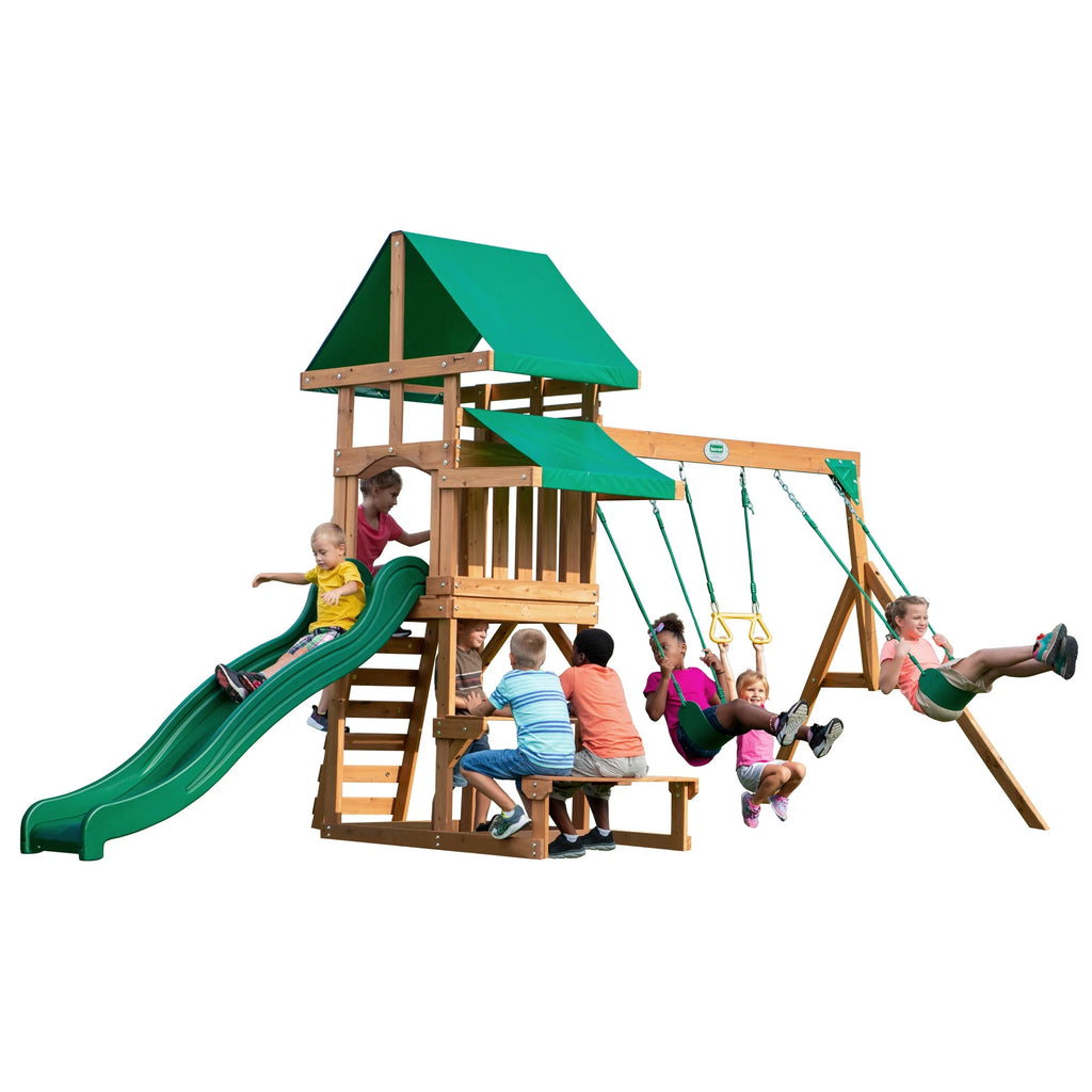 All Cedar Wood Playset Swing Set V378264