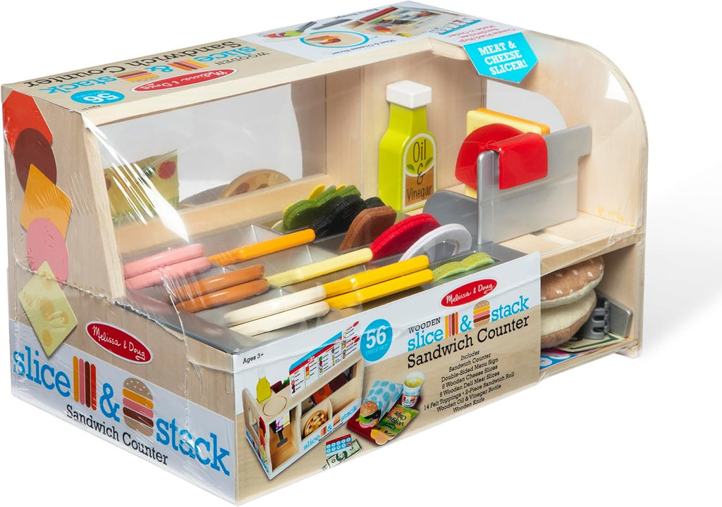 56-Piece Wooden Pretend Play Food Set D51030