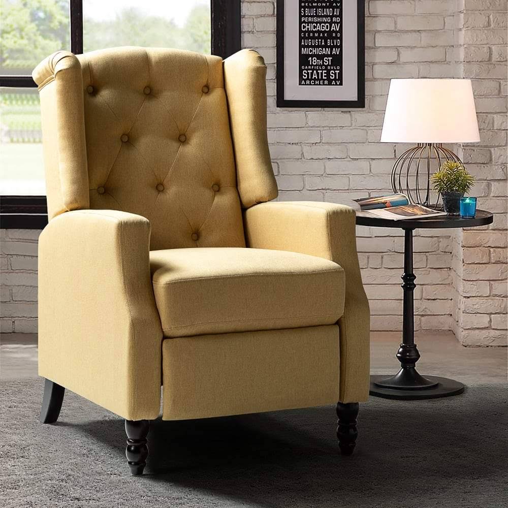 Linen Manual Recliner I917