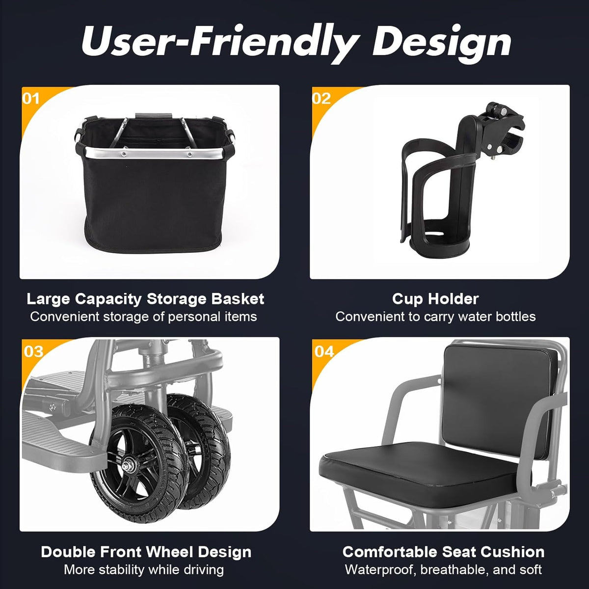 Ultra Lightweight Folding Electric Scooter with Seat N137