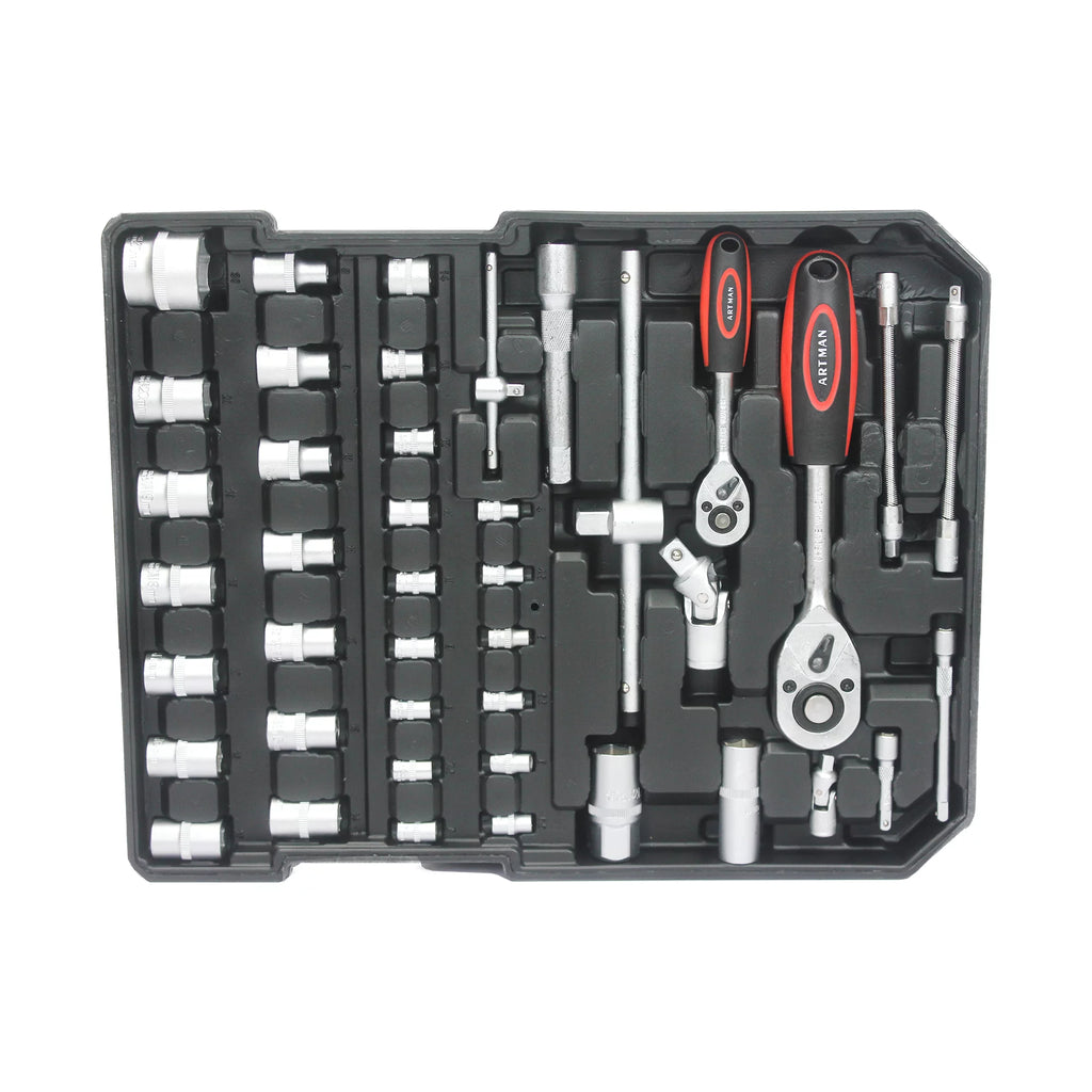 899PCS White Hand Tool Set with Rolling Tool Box M83750