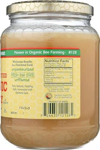 32oz Pack of 2 Raw Organic Honey R390