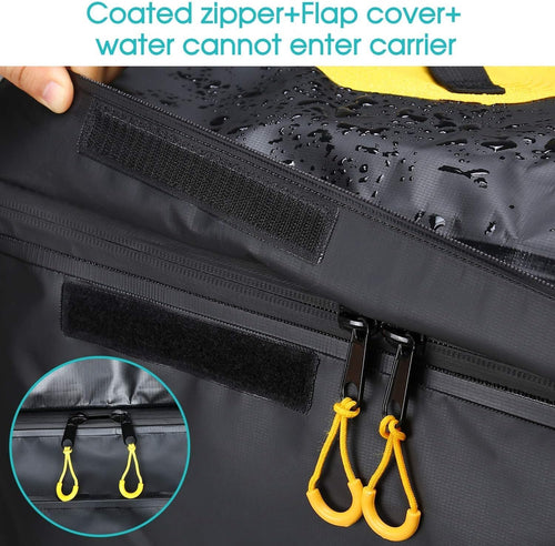 100% Waterproof 22 Cu Ft Cargo Carrier Bag with 6 Reinforced Straps J432056