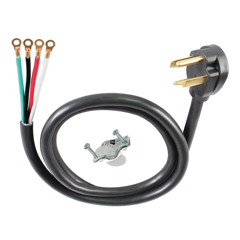 Black 6FT 10AWG 4 Prong Dryer Appliance Cord R888521