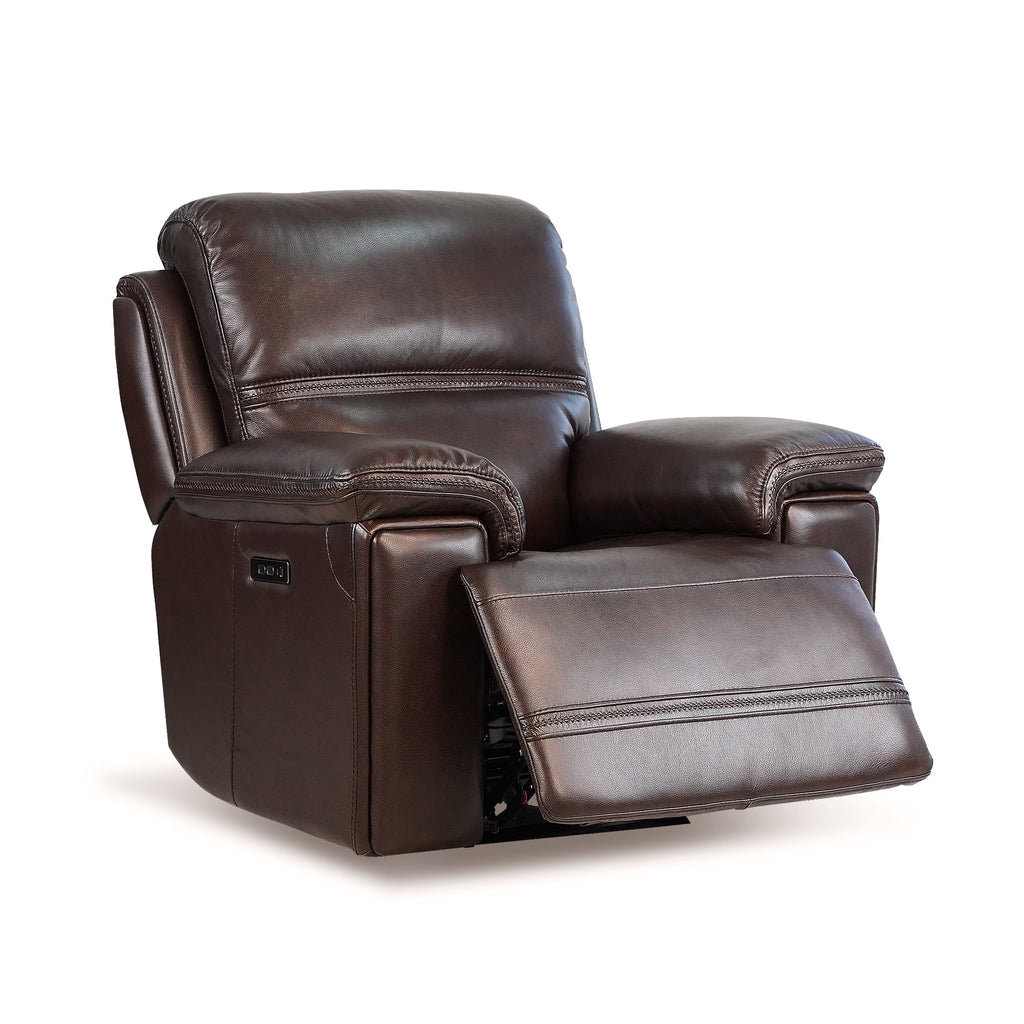Top Grain Leather Power Recliner Glider Chair U106032