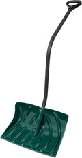 Green 18-Inch Snow Shovel/Pusher Combo with Ergonomic Handle G3167