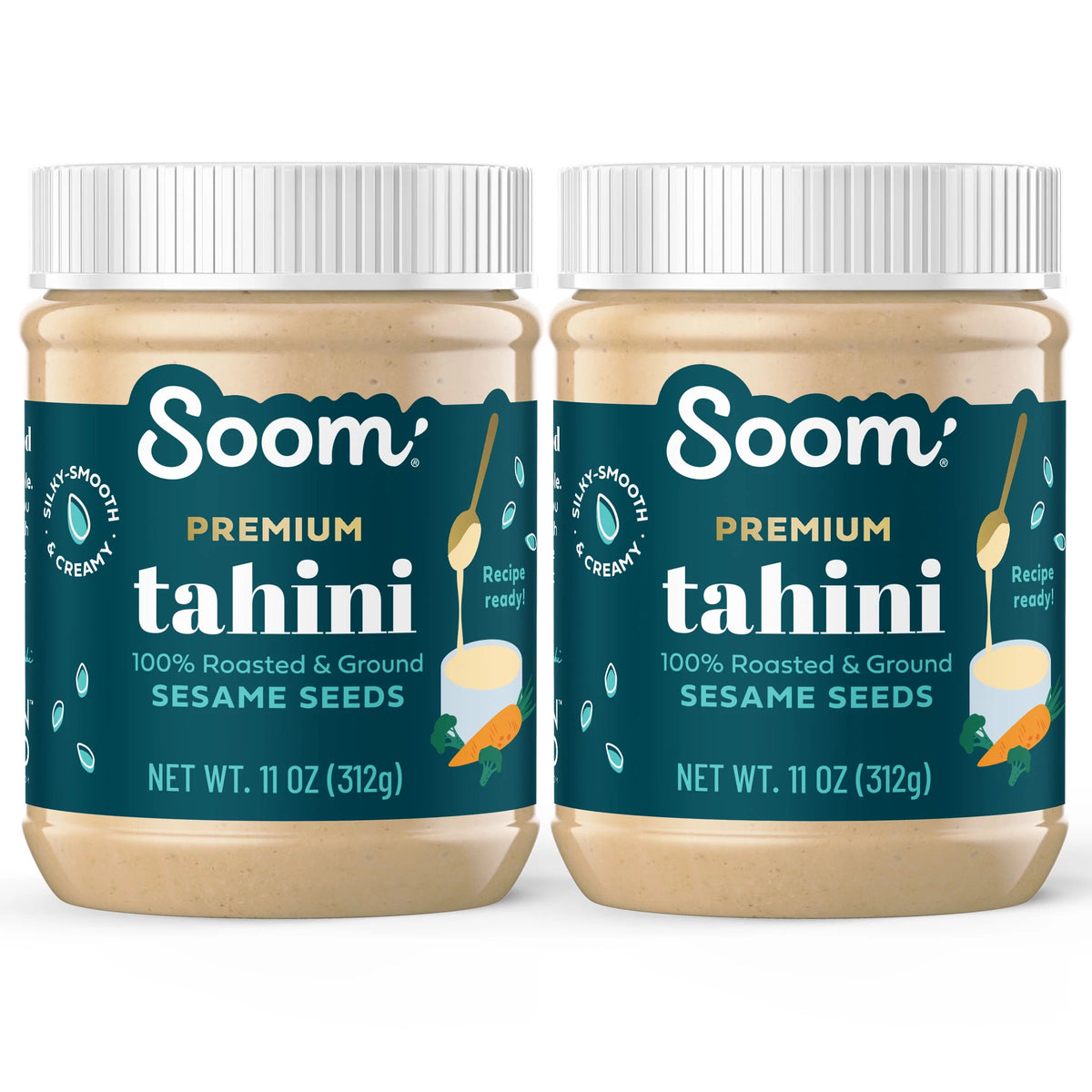 Pure Ground Sesame Tahini 11oz 2 Pack I5327
