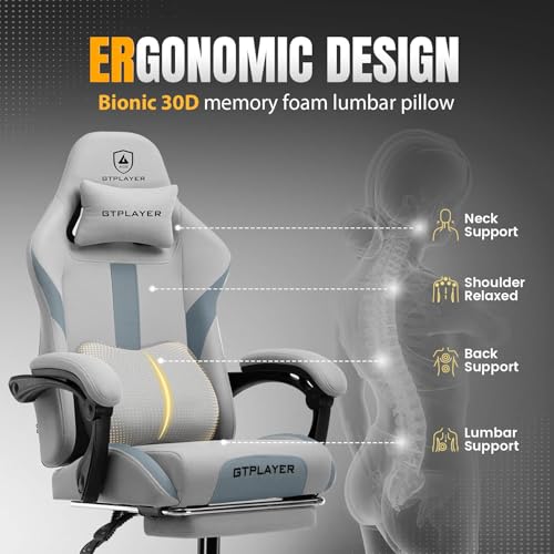 Coal-Black Gaming Chair with Foot Rest K481