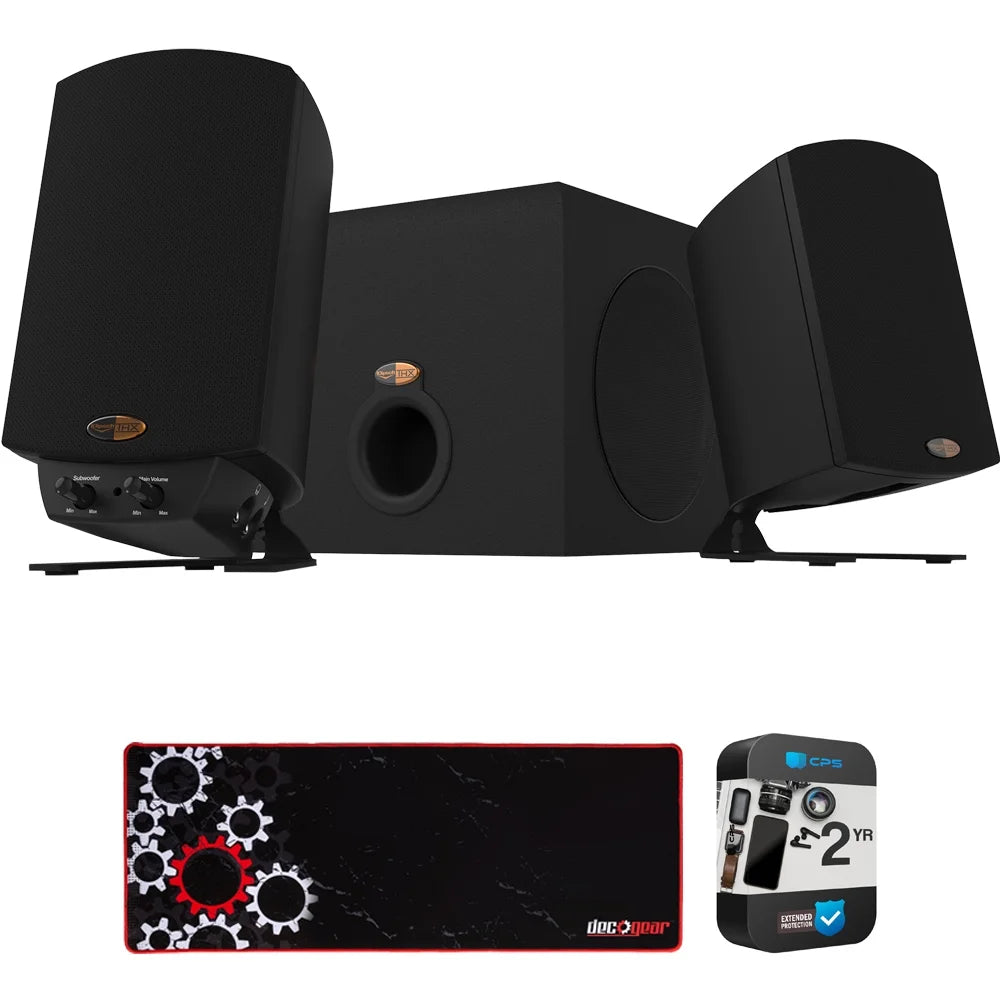 Black 2.1 Speaker System with Subwoofer N978154