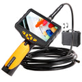 Triple-Lens Borescope Inspection Camera with Light, 1080P HD 7.9mm IP67 Waterproof, 16.4Ft Cable, 5 IPS Screen J832456