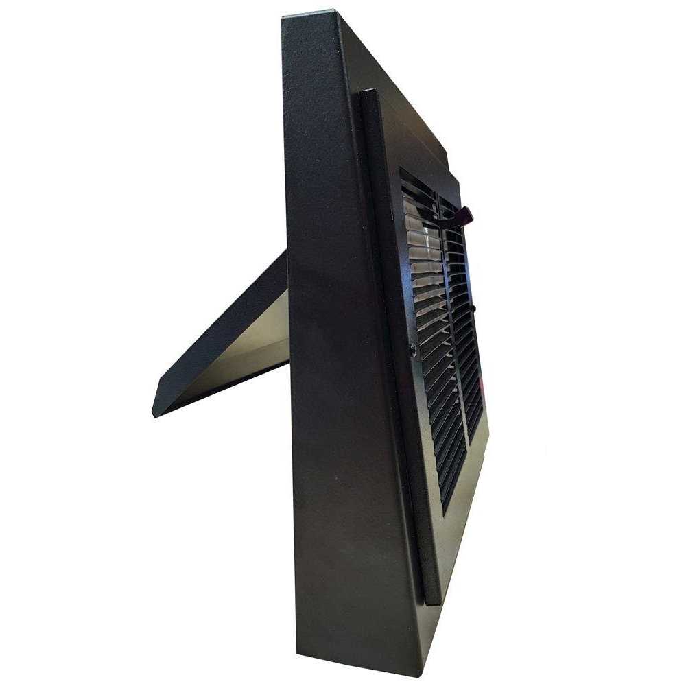 15 x 12 Black Gravity Baseboard Register K782