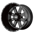 18x10 Gloss Black Milled Wheel R7399