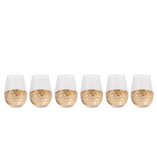 19 oz. Stemless Wine Glass Set of 6 X435056