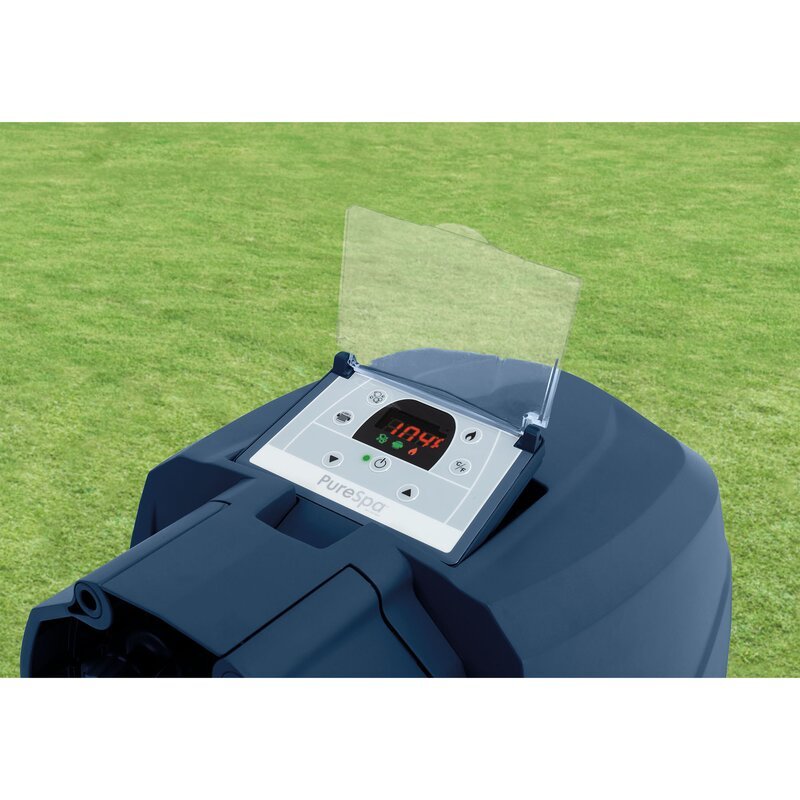 6 Person 170 Jet Vinyl Round Inflatable Hot Tub in Dark Blue B757