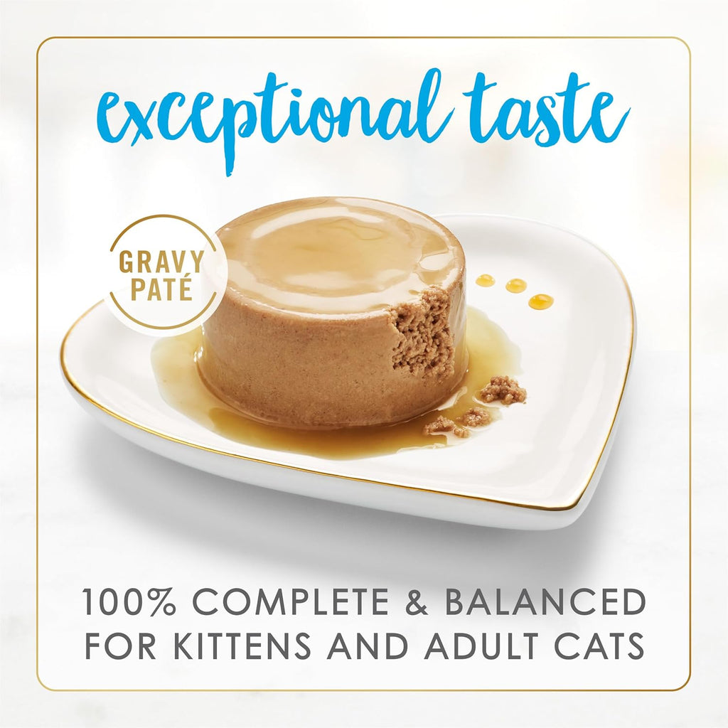 Ocean Whitefish and Tuna Feast Pate Wet Cat Food Gravy - (Pack of 24) 3 oz. Cans E850