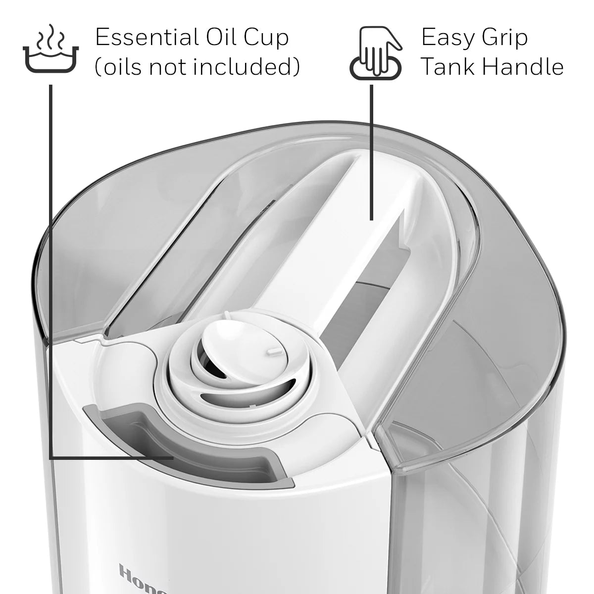 White Cool Warm Mist Humidifier, 600 sq ft V525756
