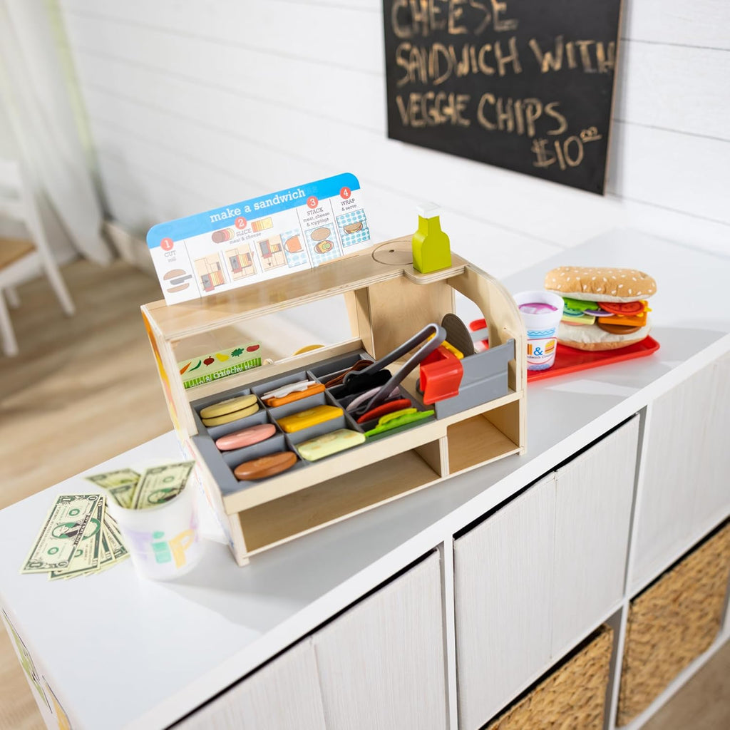 56-Piece Wooden Pretend Play Food Set D51030