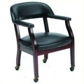 Black Guest Chair with Casters Y45346