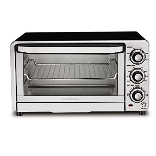 Brushed Stainless and Black Toaster Oven Broiler D8795
