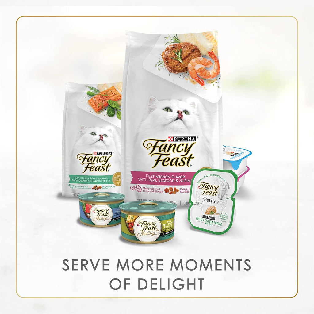Ocean Whitefish and Tuna Feast Pate Wet Cat Food Gravy - (Pack of 24) 3 oz. Cans E850