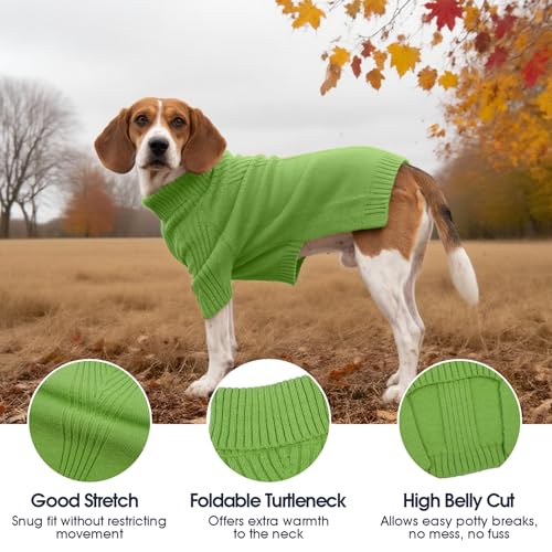 Green XXL Dog Sweater Y4364