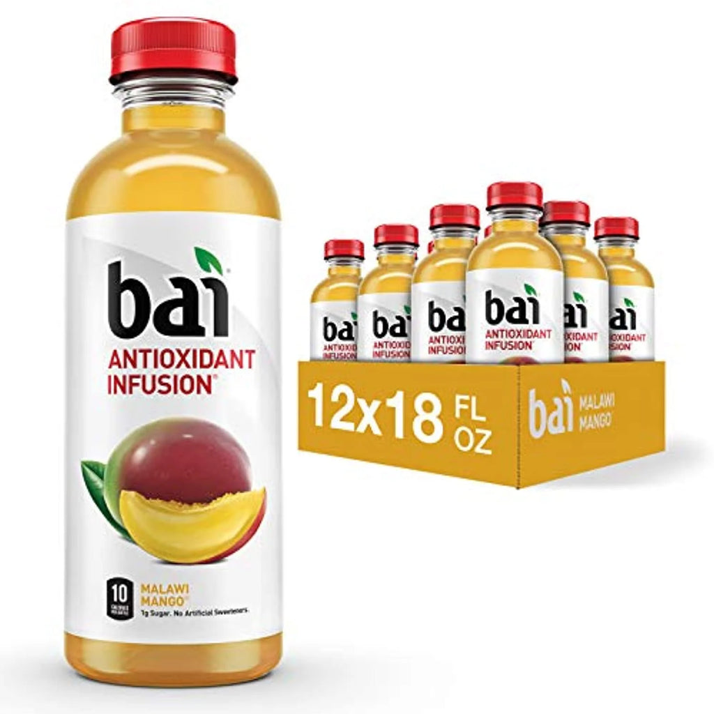 Malawi Mango Flavored Water, 18 Fluid Ounce Bottles, Pack of 12 G3482