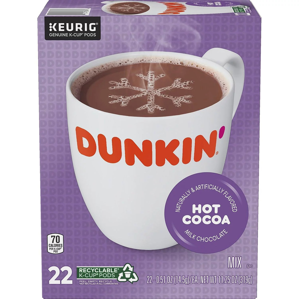 Milk Chocolate Hot Cocoa K-Cup Pods, 22/Box B991