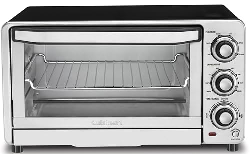 Brushed Stainless and Black Toaster Oven Broiler D8795
