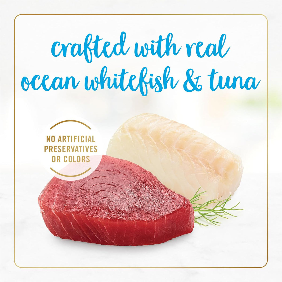 Ocean Whitefish and Tuna Feast Pate Wet Cat Food Gravy - (Pack of 24) 3 oz. Cans E850