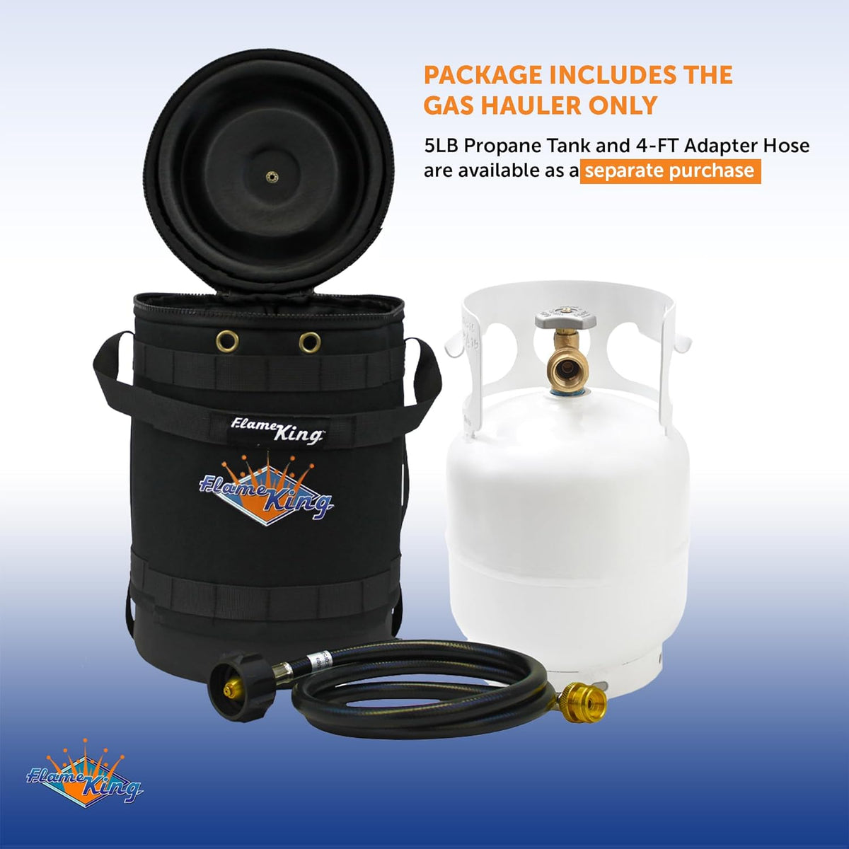 Black Insulated Protective Carry Case for 5LB Propane Tank O814603