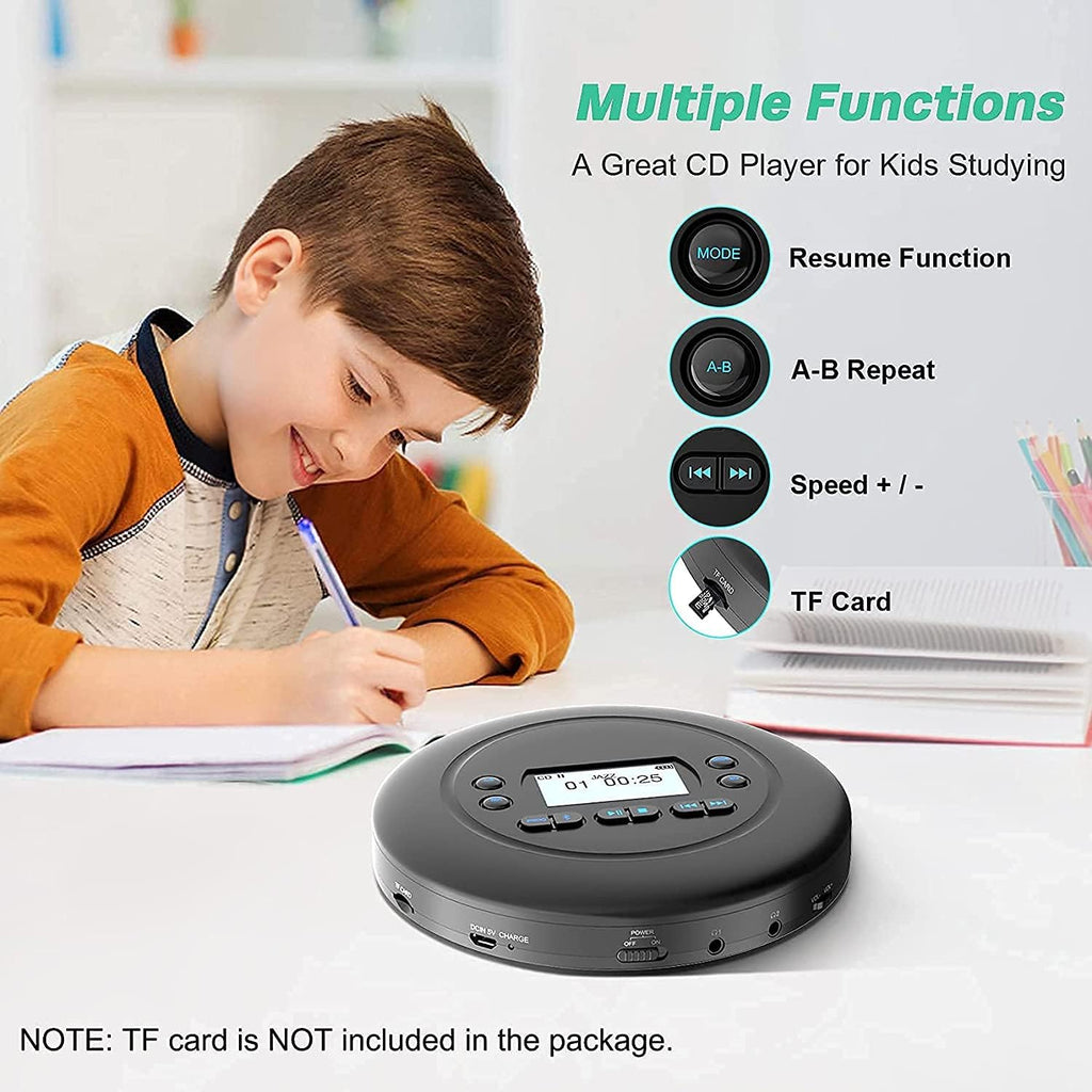 Bluetooth CD Player with Headphones, Pack of 2 N189