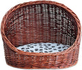 Willow Basket Cat House with Cushion M65968