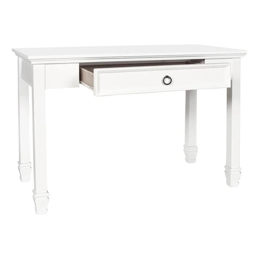 White 1-Drawer Wood Desk P190