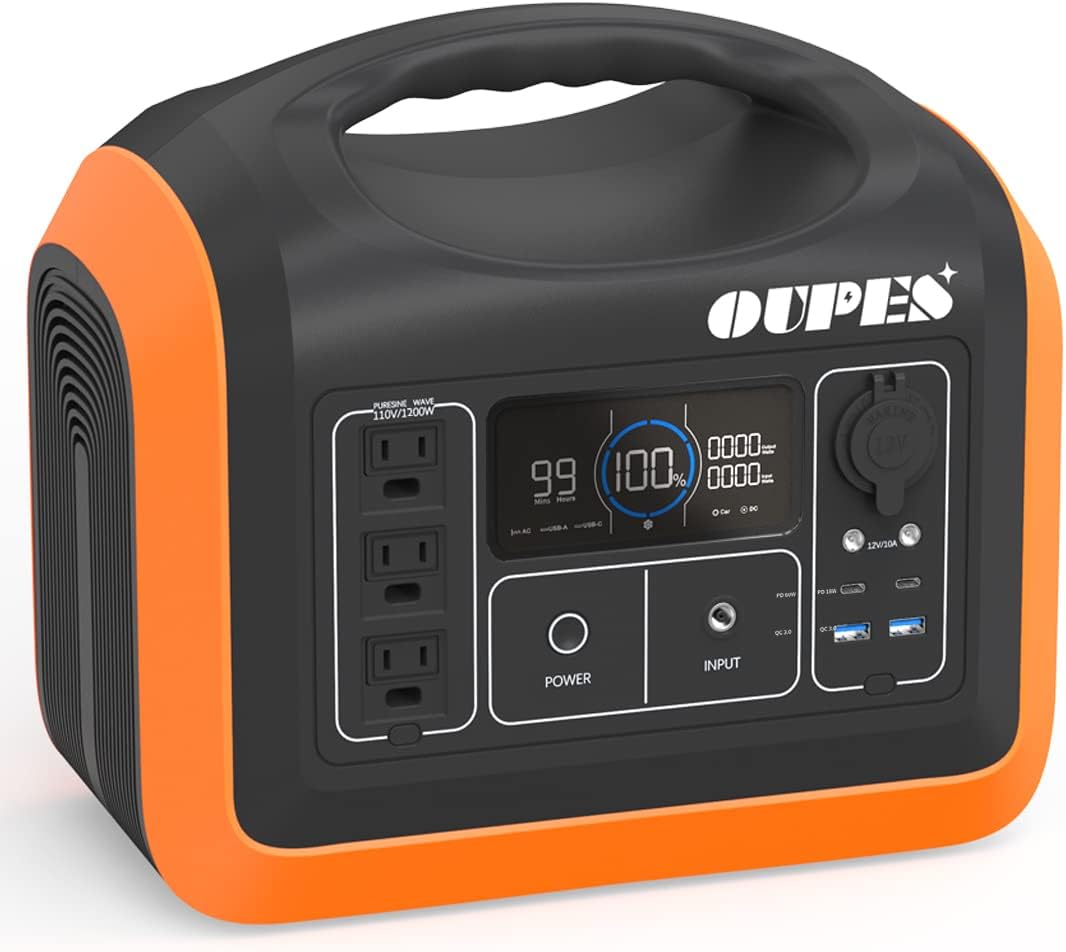 Portable Power Station LiFePO4 Battery with 2 X100W Solar Panel K322