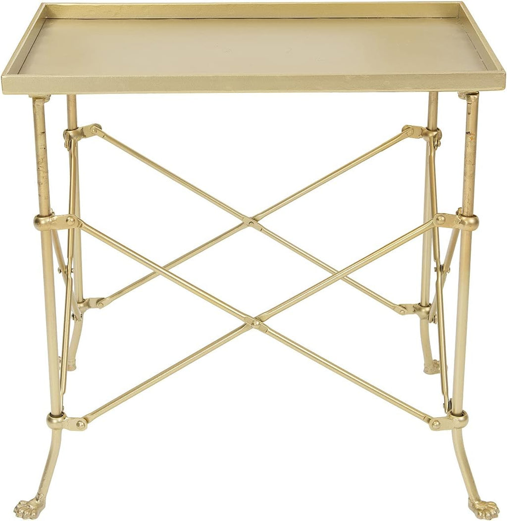 Gold Metal Rectangle Table Z56385