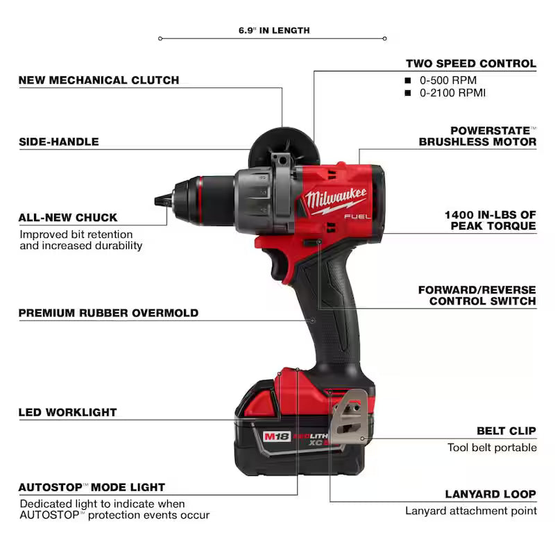 18-V Lithium-Ion Brushless Cordless Hammer Drill and Impact Driver Combo Kit C587905