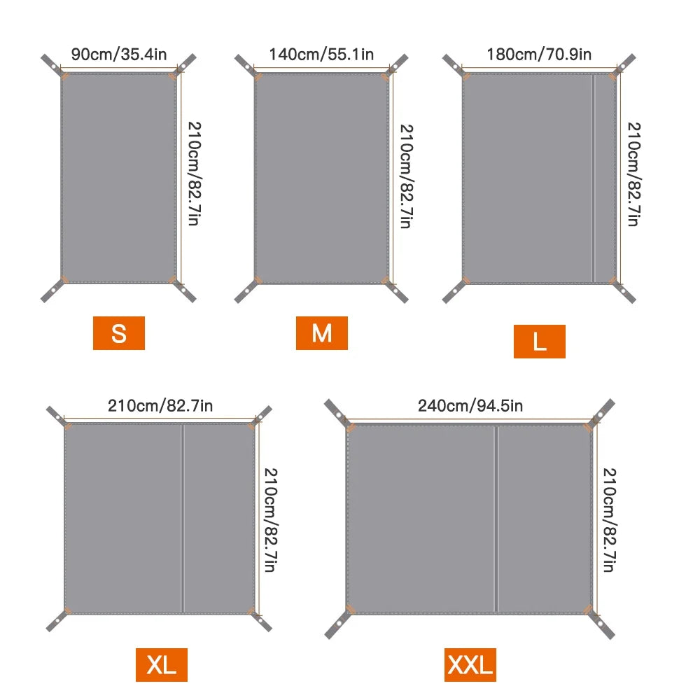 Waterproof Camping Tarp Picnic Mat Tent Footprint Ground Sheet O243231