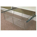 Chrome Closet Organizer Basket, 24 inch x 11 inch Q915344