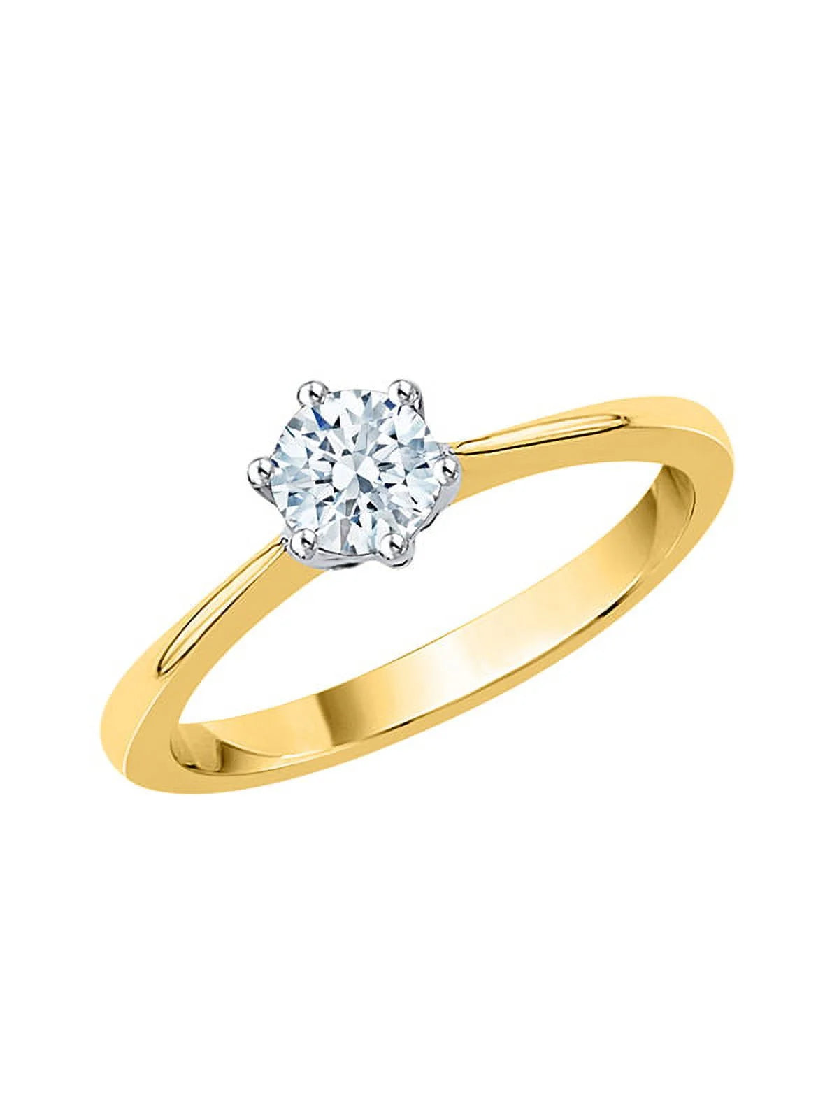 10K Gold Diamond Solitaire Engagement Ring X96626