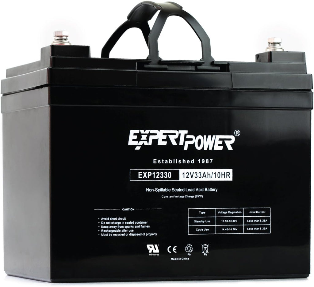 12v 33ah Rechargeable Deep Cycle Battery Pack of 2 Q78009