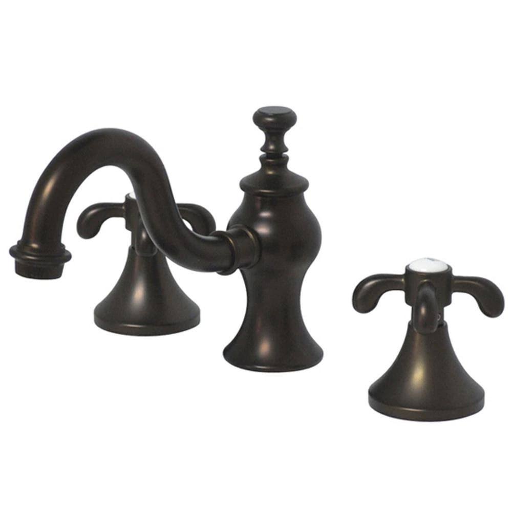 Oil Rubbed Bronze 8 in. Widespread 2-Handle High-Arc Bathroom Faucet Q7336
